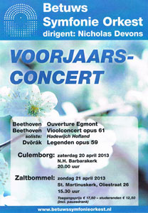 Betuws Symfonie Orkest in kerk Zaltbommel