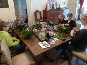 Kerststukjes maken