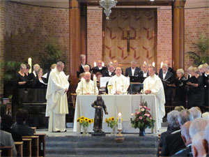 Pastores Ron van den Hout, Stefan Schevers, Bertus Bus, Ben van Bronkhorst en Jos Vriesema