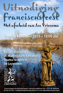 Zondag 4 oktober - Franciscusfeest