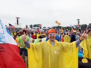 Ontmoeting met de paus in Blonia Park