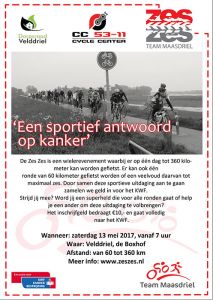 Fietsen en wandelen voor KWF