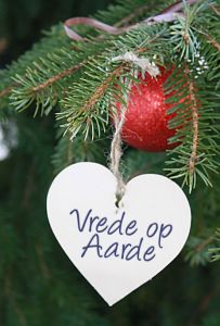 Wensboom op kerstmarkt