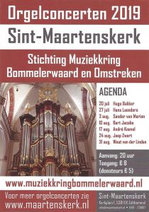Orgelconcerten Sint-Maartenskerk Zaltbommel 2019