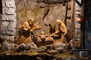 De kerststal in Greccio, Itali�