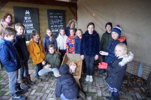 De kinderen tijdens de eerste repetitie